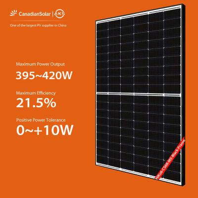 Chine Panneau solaire monocristallin canadien du panneau solaire 395W 400W 405W 410W 415W 420W Chine à vendre