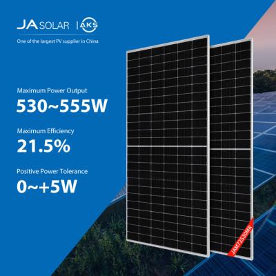 中国 透明なモノクリスタル太陽電池パネルJAの太陽電池パネル530W 535W 540W 545W 550W 555Wの温室 販売のため