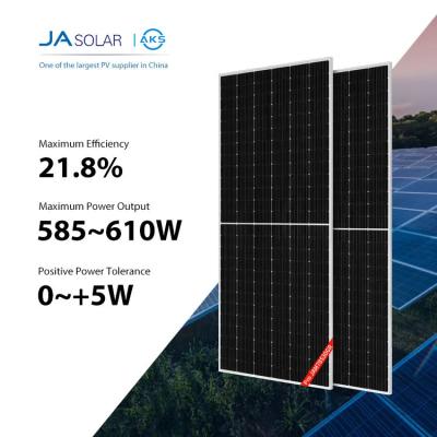 Китай 585W 590W JA полностью черная солнечная система 595W 600W 605W 610W постригло панель солнечных батарей продается