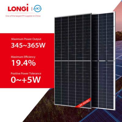 China 345w Longi Solar Panel Bifacial 350w 355w 360w 365w Foldable Solar Panel for sale