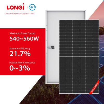 China 545W Longi Bifacial Pv Modules 550W 555W 560W Bifacial Solar Cell For Rooftop for sale