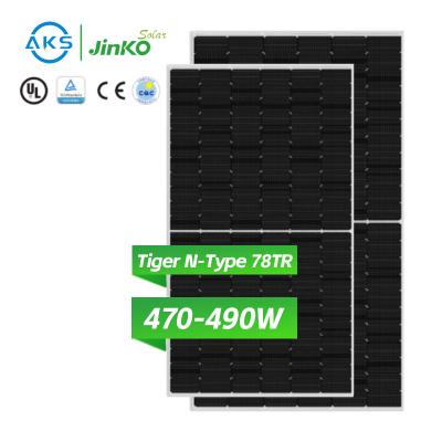 China Jinko Tiger P-Type 78tr 470W 475W 480W 485W 490W Mono Photovoltaic Pv Jinko Solar Panels for sale