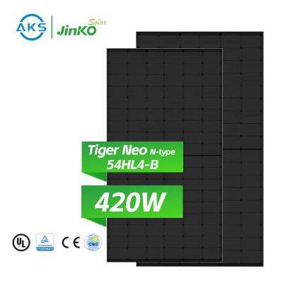 China AKS Jinko Tiger Neo N-Typ 54HL4-B Solarkollektor 400W 405W 410W 415W 420W Solarkollektor Jinko Solar 400W Solarkollektor zu verkaufen