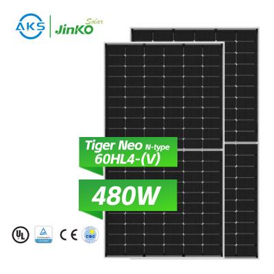China AKS Jinko Tiger Neo N-tipo 60HL4-V Panel solar 460W 465W 470W 475W 480W Jinko Solar 470w Modulo solar Panel solar en venta