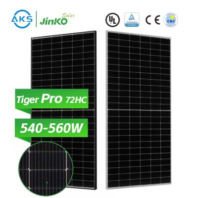China AKS Jinko Tiger Pro 72HC-BDVP Modulo Bifacial Tipo P Painel solar 535W 540W 545W 550W 555W Painel solar Jinko de vidro duplo à venda