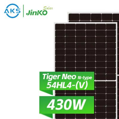 China Jinko Tiger Neo N-Type 54HL4-V Jinko Solar Panel 410W 415W 420W 425W 430W PV Panels for sale