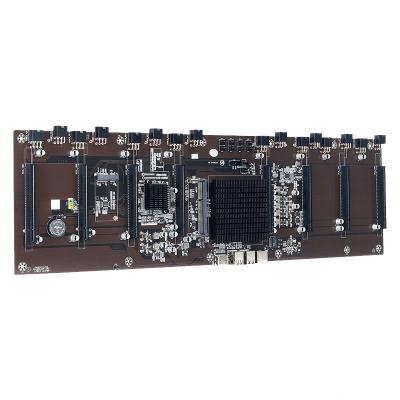 China 8 graphics card GPU Mining Motherboard Straight Plug 847 65MM Card Slot Large ETH for sale