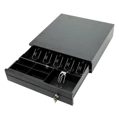 China POS System Cash Drawer with Check Entry Support Supermarket Money Lock Box Small Size for sale