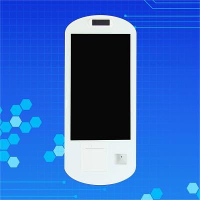 China White 21'' Capacitive Touch Screen Bill Kiosk with SDK Function and 80mm Built-In Printer for sale