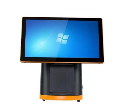 China POS System with 15.6 Inch Full HD Screen 80mm Thermal Printer and Self-Ordering Kiosk for sale