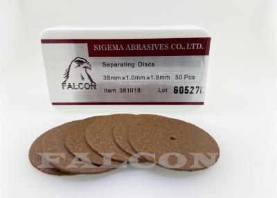 China Aluminum Oxide Metal Grinding Wheel Brown 38mm Diameter 1.0mm Thickness for sale