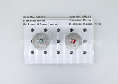 China Disco de corte dental flexível aglomerado do laboratório dental de Diamond Discs 19mm à venda