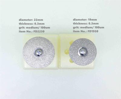 中国 速く急速なダイヤモンドは粉砕ディスク0.3mm 22mm適用範囲が広い円形の切断ディスクに塗った 販売のため