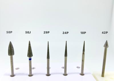 中国 バー 2.35mmの歯科実験室のダイヤモンドバーを磨く針の形のダイヤモンド 販売のため