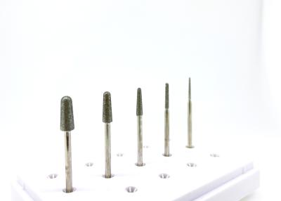 China Economical Diamond Grinding Stones Electroplated Round End Tapered Diamond Bur for sale