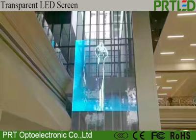 China Tela de exposição transparente de pouco peso do diodo emissor de luz de P10 P16 para a parede de construção à venda
