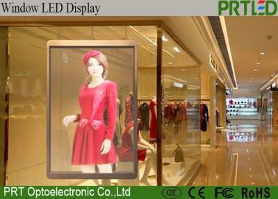 China P3.91-7.81 Transparent LED Display Panel for indoor shop window advertising for sale
