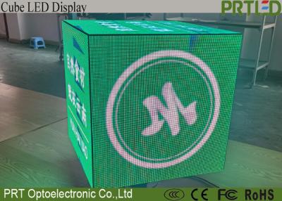 中国 P3.91 P4.81 Outdoor Magic Led Cubes Display Screen Sign Ceiling Video Wall Boxes for shop advertising 販売のため