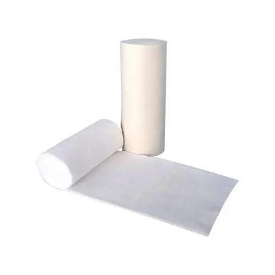 China 13 - 16mm Fiber Length Wound Care Medical Cotton Wool Roll Soft White Color for sale