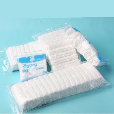China Instrument Classification Class I Zig Zag Cotton Wool For Health& Medical for sale