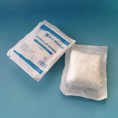China BP13/17/20 Threads Sterile 100% Cotton Surgical Gauze Abdomimal Non Washed Lap Sponge for sale