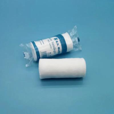 China High Quality Medical 100% Cotton Gauze Bandage Roll Surgical Sterile Wound Dressing Gauze Bandage for sale