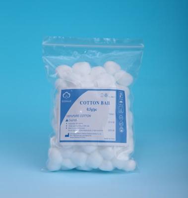Chine Sterile Cotton Balls Medical Materials Accessories White Personal Care 100% Cotton Ball à vendre