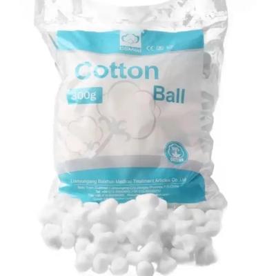 China High quality sterile 100% Pure Organic Cotton Ball Manufacturer Different Size Medical Cotton Ball for Hospital Use for sale