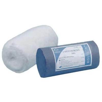 中国 CE Medical Plain Cotton Roll White Absorbent Cotton Wool Rolls Surgical Sterile 販売のため