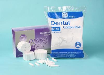 China Dental Cotton Rolls, Rolled Cotton Non-Sterile High Absorbent Cotton Rolls Nosebleed Stopper for sale