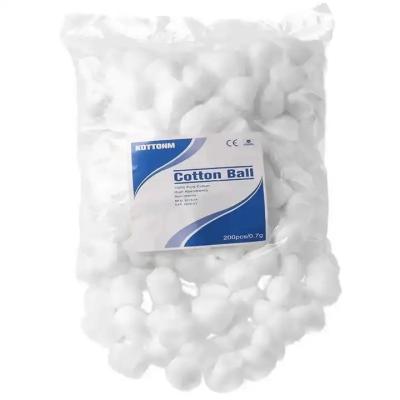 China 100% Pure Cotton Medical Absorbent Cotton Balls OEM Customized for sale