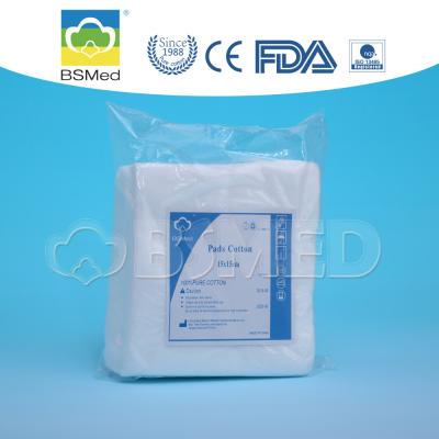 中国 白い生物分解性の綿パッド、包帯のEcoの構造の綿パッド 販売のため