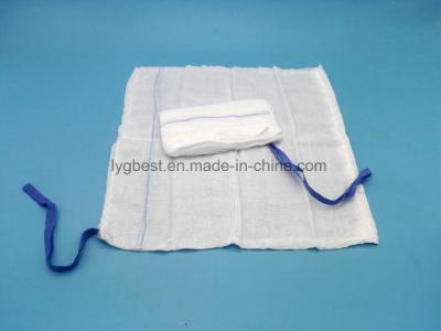 中国 Medical 100% Cotton Gauze Lap Sponge Abdominal Swabs 18''x18'' -4ply , with X-Ray, with X-Chip 販売のため