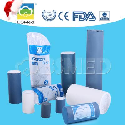 China Surgical Pure Cotton Wool Roll 100g 23g/min Absorbent Medical Consumable for sale