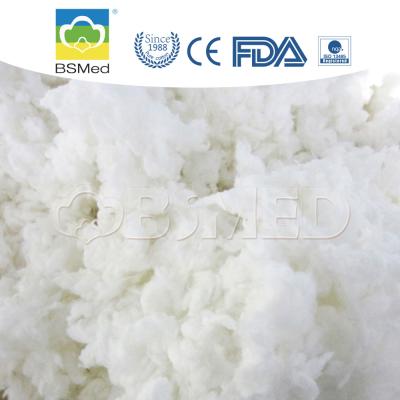 China Esterilización con óxido de etileno Lana quirúrgica 500 g de algodón absorbente natural en venta