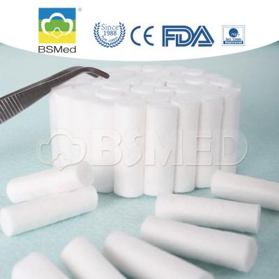 China Medical Consumable Non Sterile Medical Absorbent Dental Cotton Rolls for sale