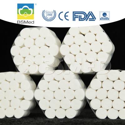 China Nosebleed Plugs Dental Cotton Rolls Non-Sterile 100% High Absorbent Nose Tampons Rolled Cotton Ball Nose Bleed Stopper for sale