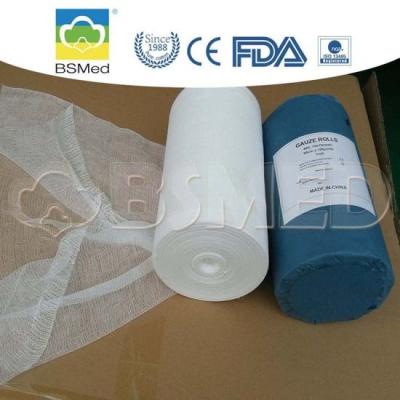 China Pure White Cotton Gauze Roll , Gauze Bandage Roll For Personal Care for sale