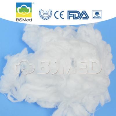 China High Quality Environmental Stuffing Material Cotton Filling Fiber Bleached Cotton Raw en venta