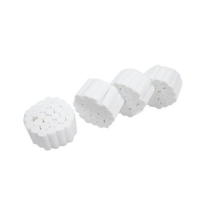 China Sterile Absorbent Disposable 10X38mm Dental Cotton Rolls for sale