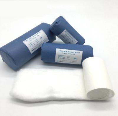 China OEM Wound Care Dressing White Medical Cotton Wool Roll for sale