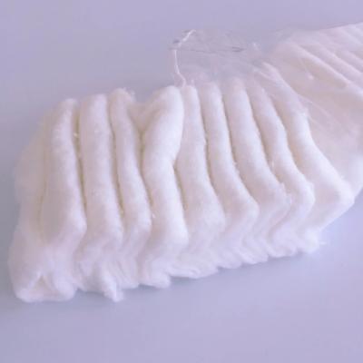 China Soft Absorbent White Dressing Zig Zag Cotton Pad for sale