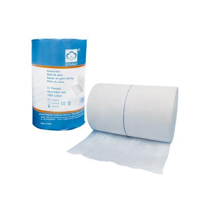 China Absorbent Wound Dressing Bleached Medical Gauze Rolls for sale