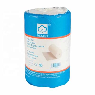 China Gauze Rolls Waterproof Wound Care médico Gauze Rolls absorvente descartável à venda