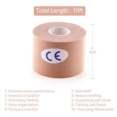 China Non Sterile Breathable Athletic Elastic Kinesiology Tape for sale