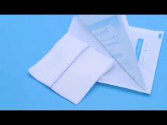 Cotton Sterile Medical Gauze Swabs White Color With Edges