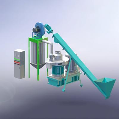 China Complete Biomass Pellet Machine Production Line Vertical Ring Die Pellet Machine for sale