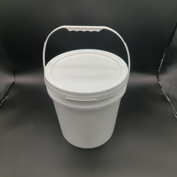 Quality Round PP Plastic Bucket 5 Gallon Polypropylene Buckets With Metal Handle for sale