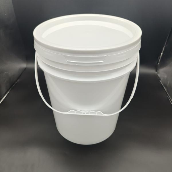 Quality Seal Lid 20 Litre Round Plastic Bucket Screen Printing for sale