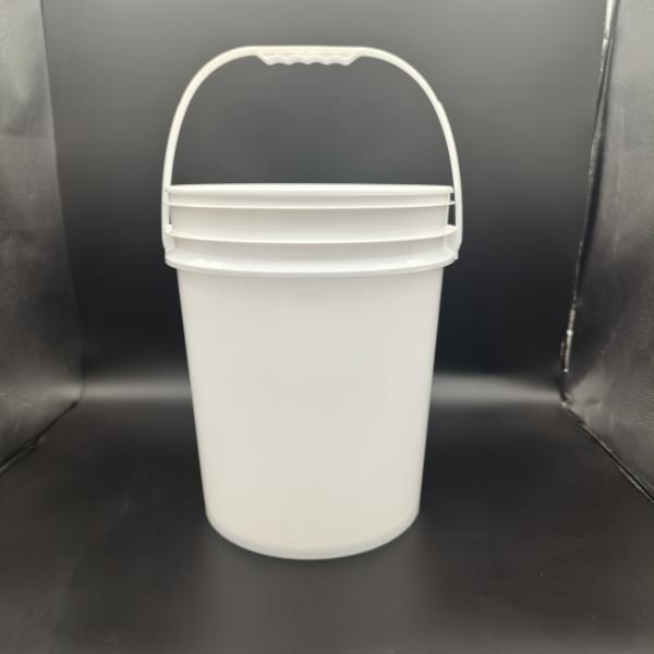 Quality Custom Logo Round Plastic Bucket With Screen Printing / Heat Transfer / IML for sale